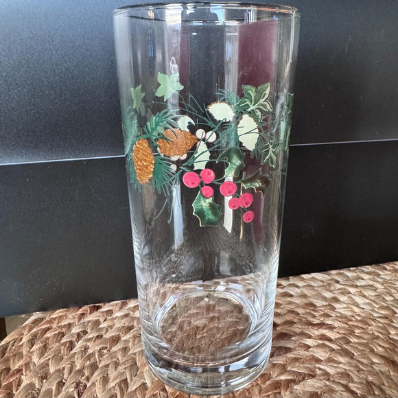 Vintage Libby Holiday Drinking Glasses Set of 4 15oz original Packaging Like New - Picture 1 of 4
